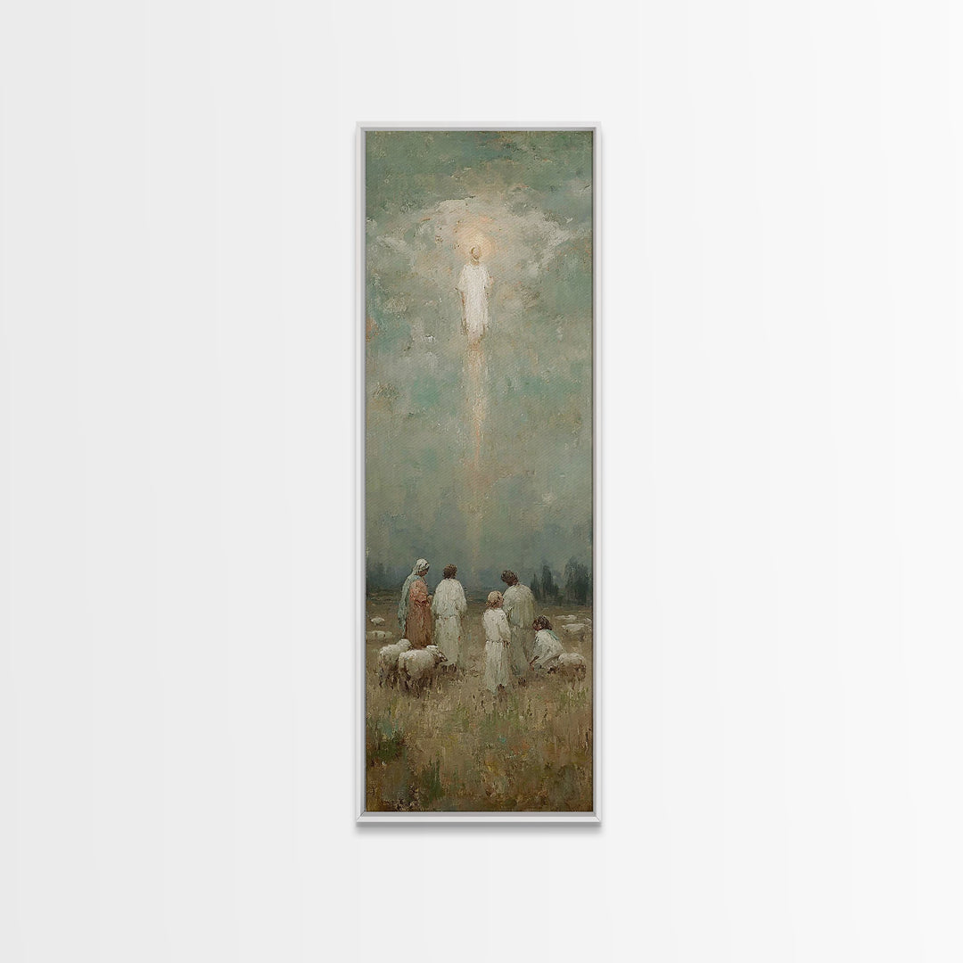 Radiant Dawn Host – Framed Canvas Print – Skinny Art – Christian Art Canvas – Christian Wall Art – Modern Christian Art – Christmas Art Wor