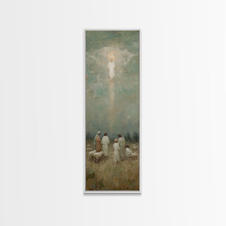 Radiant Dawn Host – Framed Canvas Print – Skinny Art – Christian Art Canvas – Christian Wall Art – Modern Christian Art – Christmas Art Wor