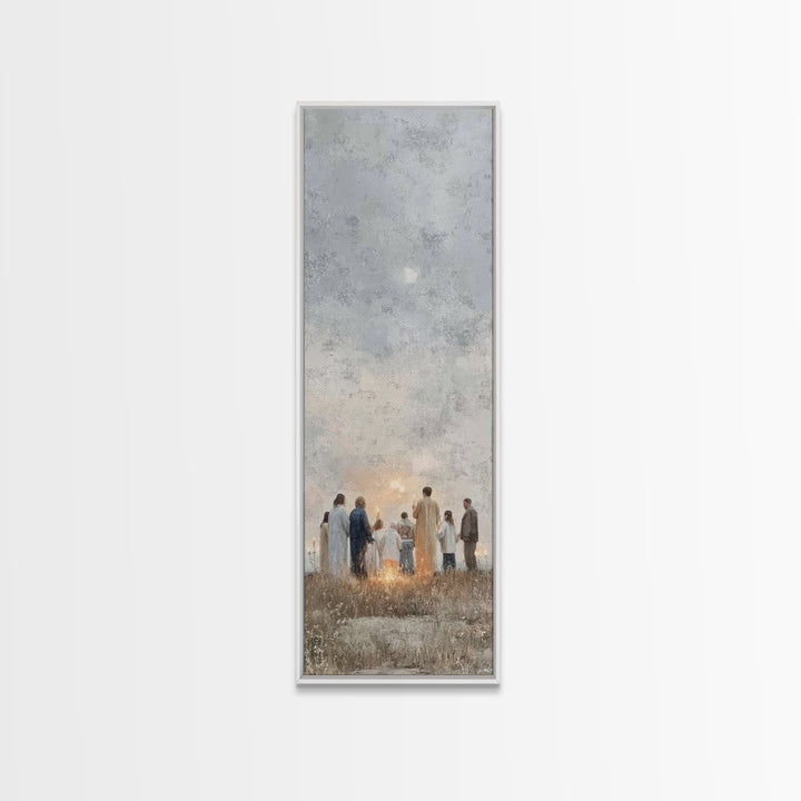 Dawn Of Praise, Framed Canvas Print, Narrow Art, Christian Wall Art, Christian Art Canvas, Christian Christmas Art, Christian Decor