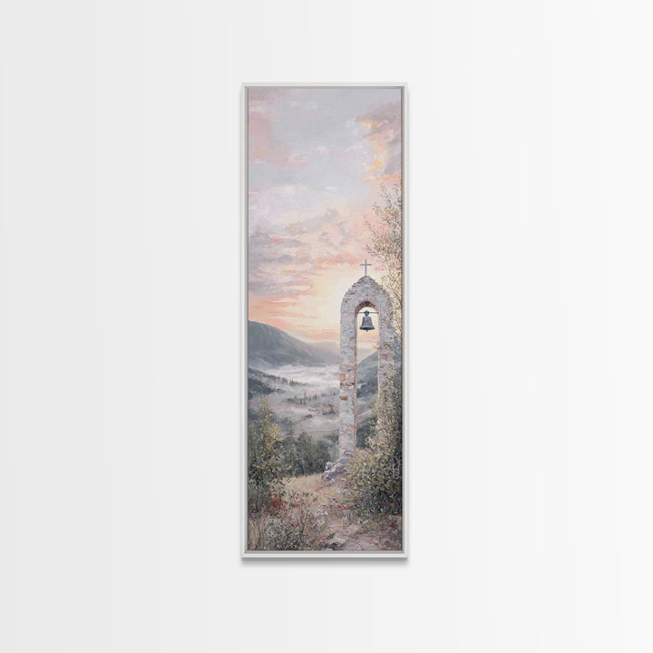 Celestial Pathway – Framed Canvas Print – Christian Art Canvas – Christmas Art – Jesus Painting – Christian Wall Art – Tall Narrow Wall Art