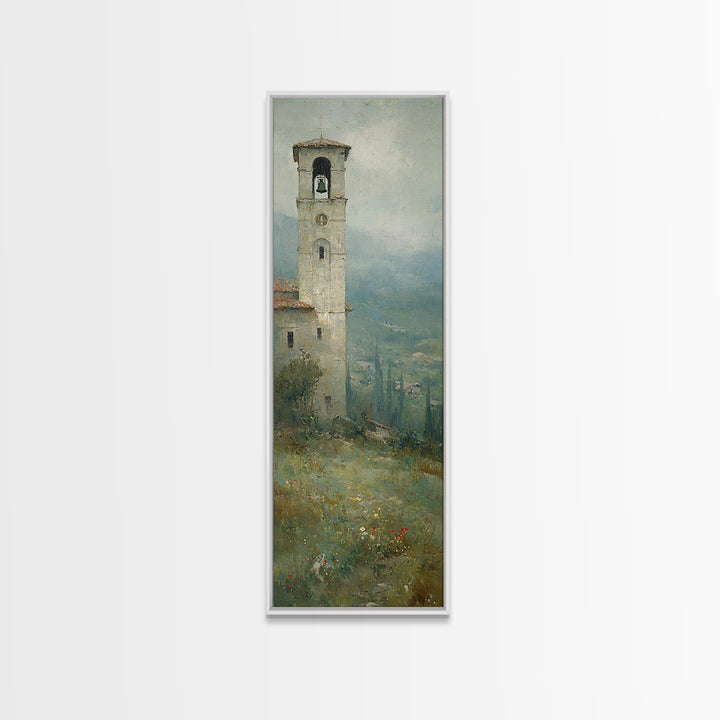 Hillside Sanctuary – Framed Canvas Print – Christian Art Canvas – Jesus Painting – Christian Wall Art – Christmas Art – Tall Narrow Wall Ar