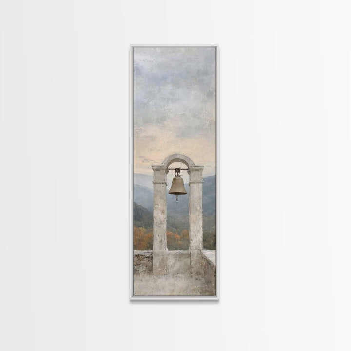 Hillside Bell Grace | Framed Canvas Print | Tall Skinny Art Print | Christian Art Canvas | Christian Wall Art | Christian Painting | Christ