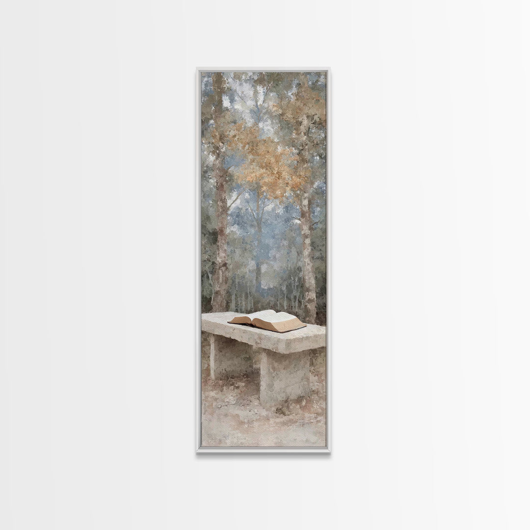 Path Of Scripture – Framed Canvas Print – Christian Art Canvas – Tall Narrow Wall Art – Christian Painting – Christian Wall Art – Christian