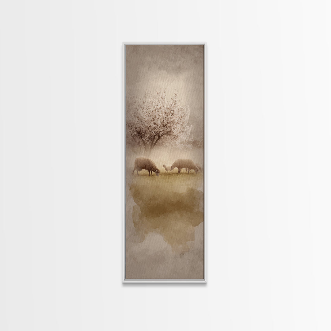 Morning Star Peace – Framed Canvas Print – Christian Wall Art – Christian Art Canvas – Tall Narrow Wall Art – Jesus Painting