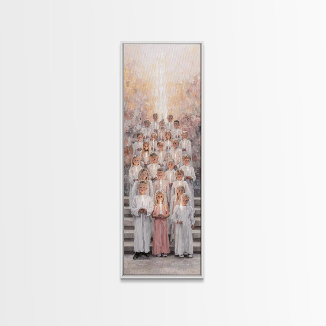 Morning Of Praise – Framed Canvas Print | Christian Art Canvas | Christian Wall Art | Narrow Art | Christian Christmas Art | Christian Gift