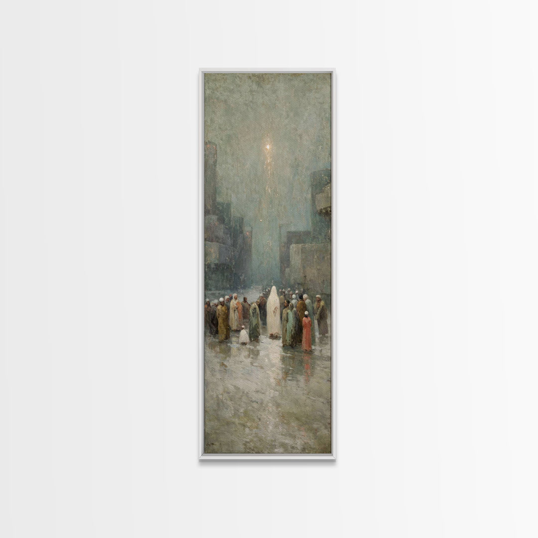 Messiah’s Arrival – Framed Canvas Print – Tall Narrow Wall Art – Christian Christmas Art – Christian Art Canvas – Christian Wall Art – Chri