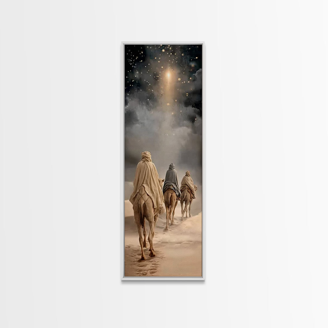 Hope of the Manger – Framed Canvas Print – Skinny Art – Christian Art Canvas – Christian Wall Art – Christmas Art – Christian Christmas – C
