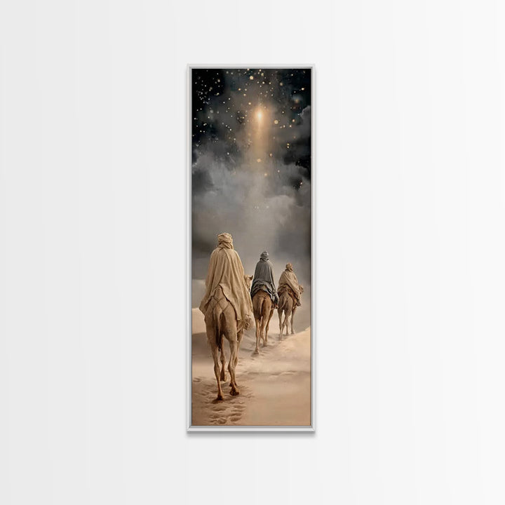Hope of the Manger – Framed Canvas Print – Skinny Art – Christian Art Canvas – Christian Wall Art – Christmas Art – Christian Christmas – C