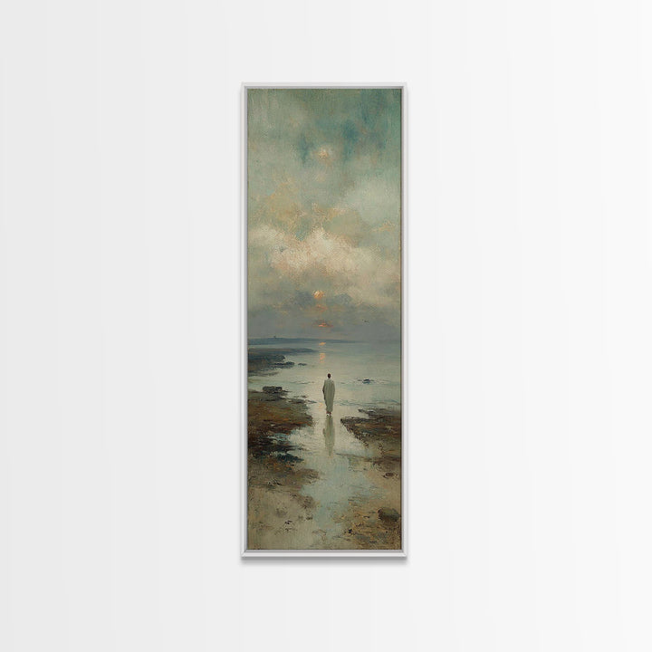 Twilight Path Grace | Framed Canvas Print | Skinny Art | Christian Art Canvas | Christian Wall Art | Jesus Painting | Christian Decor