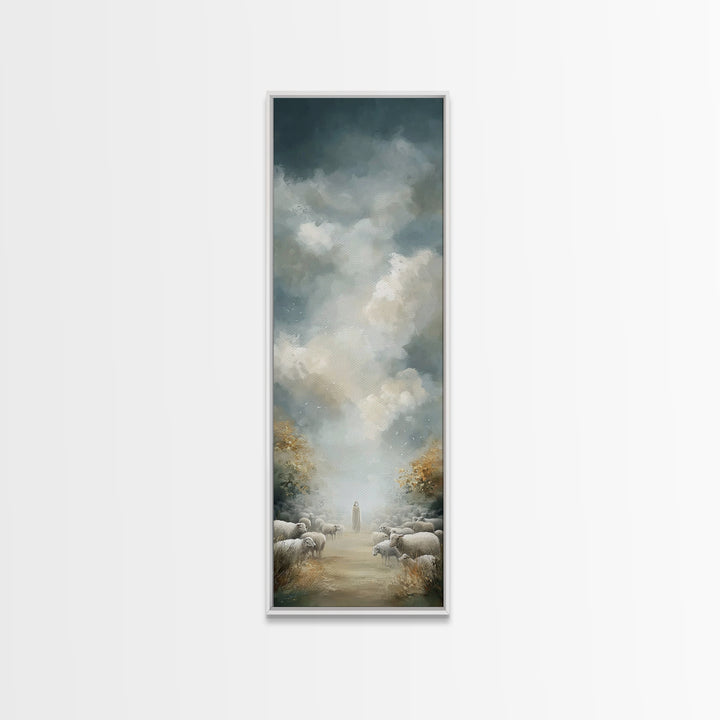 Morning Of Mercy - Framed Canvas Print - Christian Art Canvas - Christian Wall Art - Christian Decor - Tall Skinny Art Print - Christian Ar