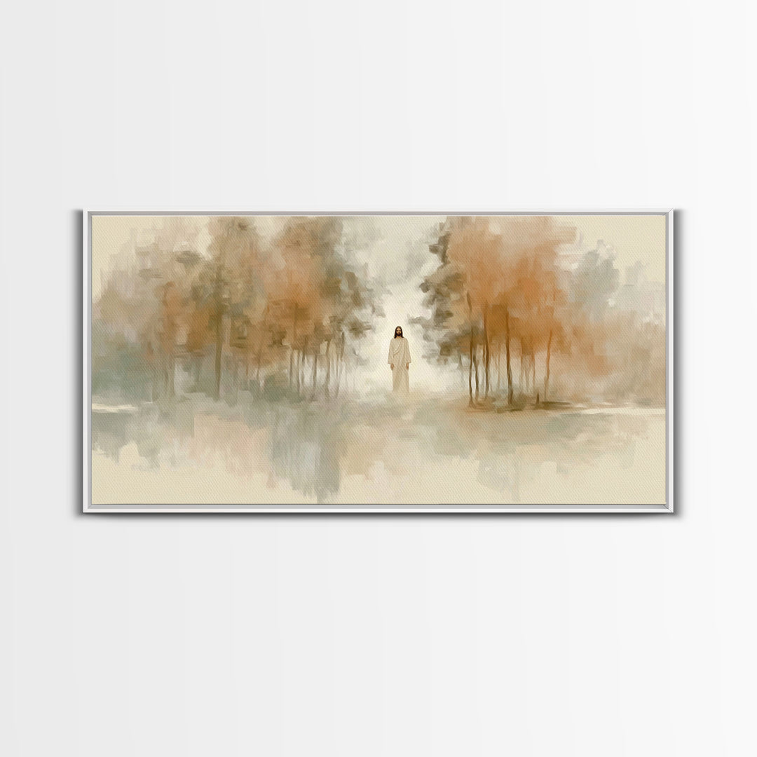 Forest of Mercy | Framed Canvas Print | Christian Wall Art | Jesus Painting | Christian Art Canvas | Christian Gift Ideas | Christmas Art