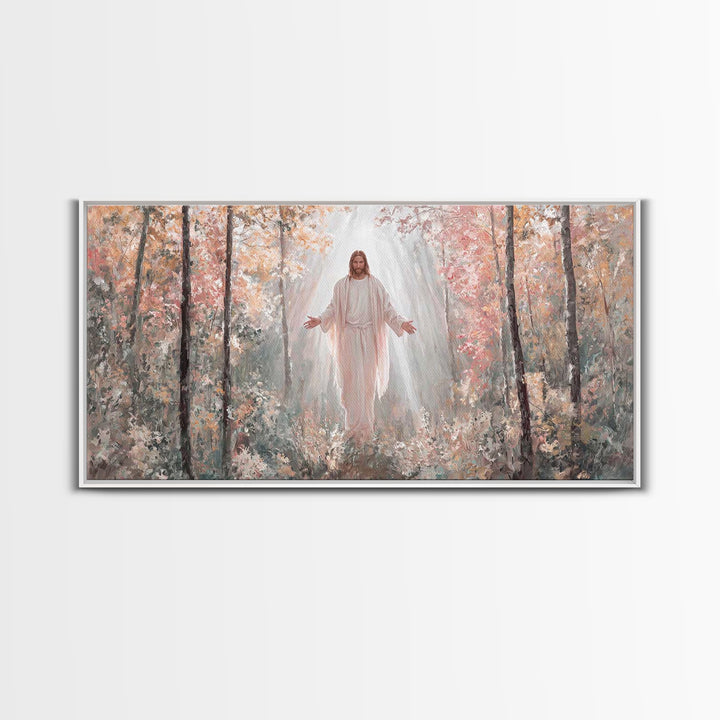 Graceful Path – Framed Canvas Print – Christian Art Canvas – Jesus Painting – Christian Wall Art – Large Christian Painting – Christian Chr