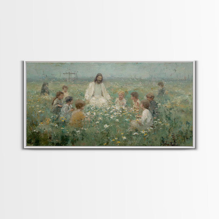 Morning Tide – Framed Canvas Print – Christian Art Canvas – Christian Paintings – Jesus Painting – Subtle Christian Art – Christian Decor