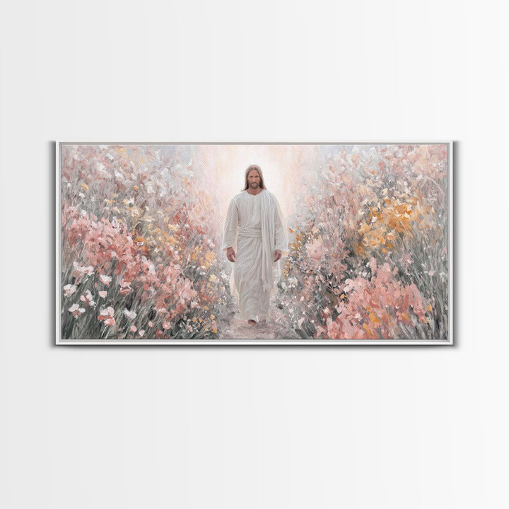 Stillness Of Glory | Framed Canvas Print | Christian Art | Jesus Painting Canvas | Christian Wall Art | Christmas Canvas Wall Art | Christi