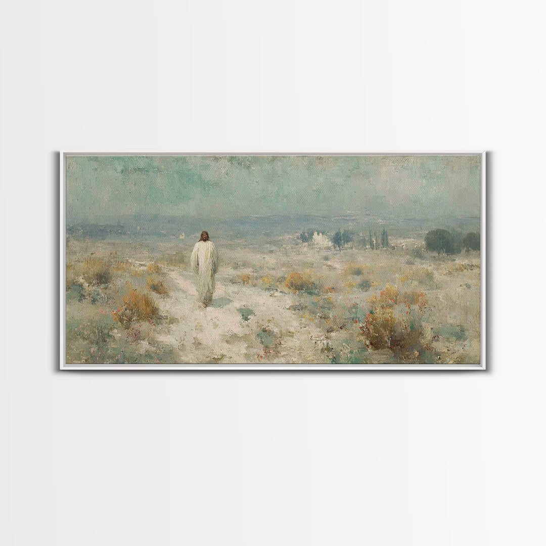 Horizon Of Mercy – Framed Canvas Print – Christian Art Canvas – Christian Wall Art – Jesus Painting – Christian Art Work – Christian Gift –
