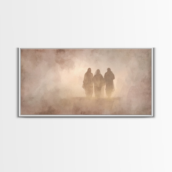 Pilgrim Heart Path, Framed Canvas Print, Christian Art Print, Christian Art Canvas, Jesus Painting, Christian Wall Art, Christian Gift Idea
