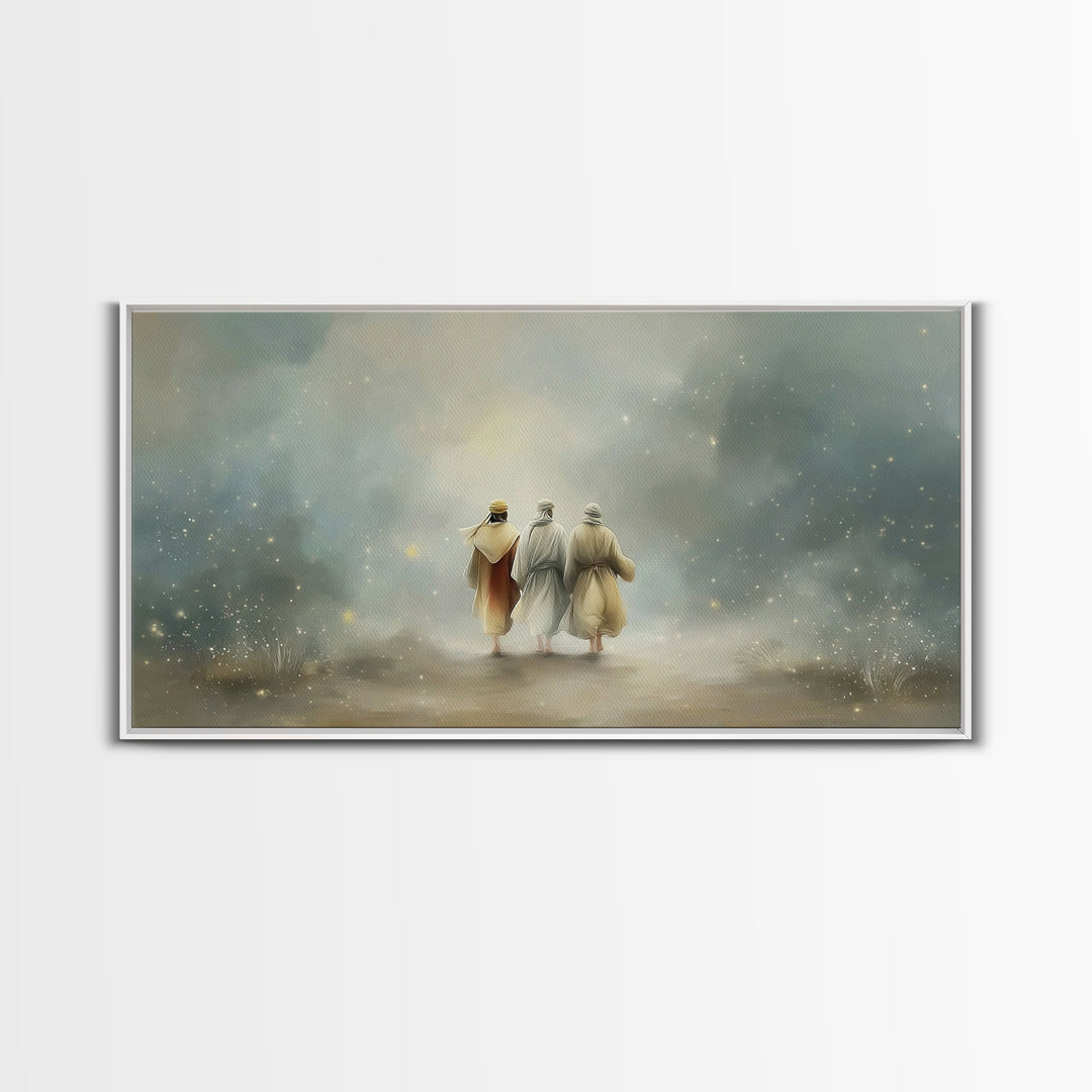 Walk Of Revelation – Framed Canvas Print – Christian Art Print – Christian Wall Art – Jesus Painting – Christian Art Canvas – Christian Dec