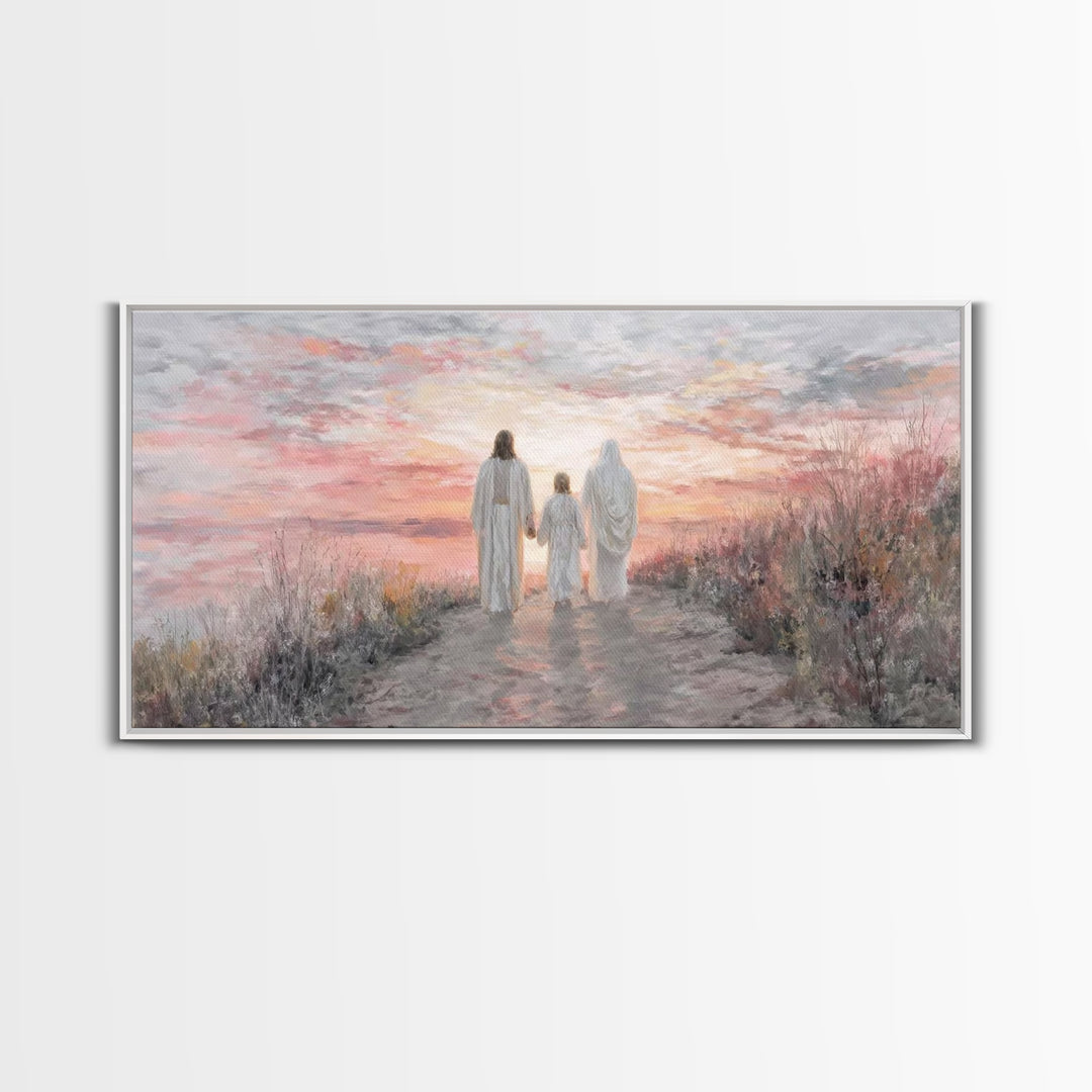 Path Of Grace – Framed Canvas Print – Christian Wall Art – Jesus Painting – Christian Art Canvas – Christian Christmas Art – Christmas Art