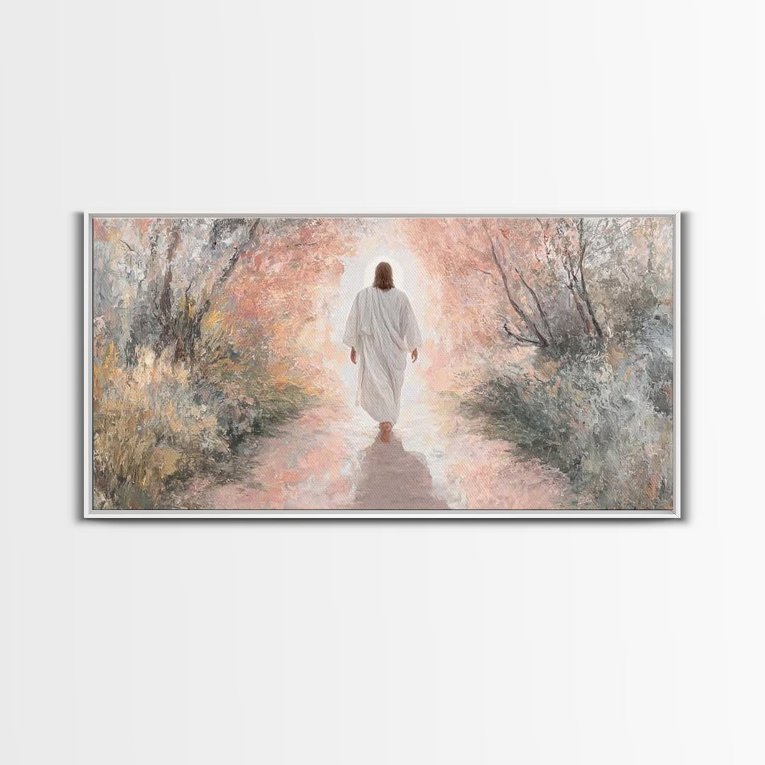 Light Of Glory | Framed Canvas Print | Christian Wall Art | Jesus Christmas Art | Christian Art Canvas | Christmas Decor
