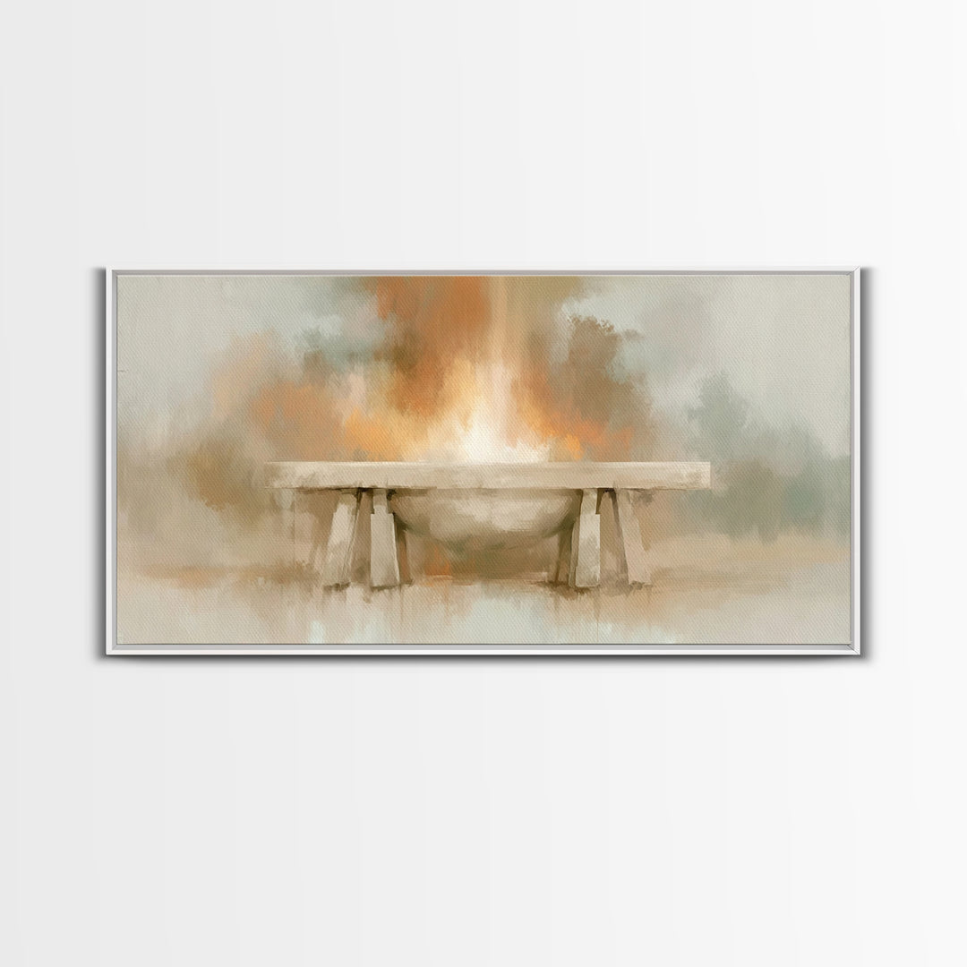 Altar Of Light – Framed Canvas Print – Christian Wall Art – Christian Art Canvas – Christian Decor – Christian Art