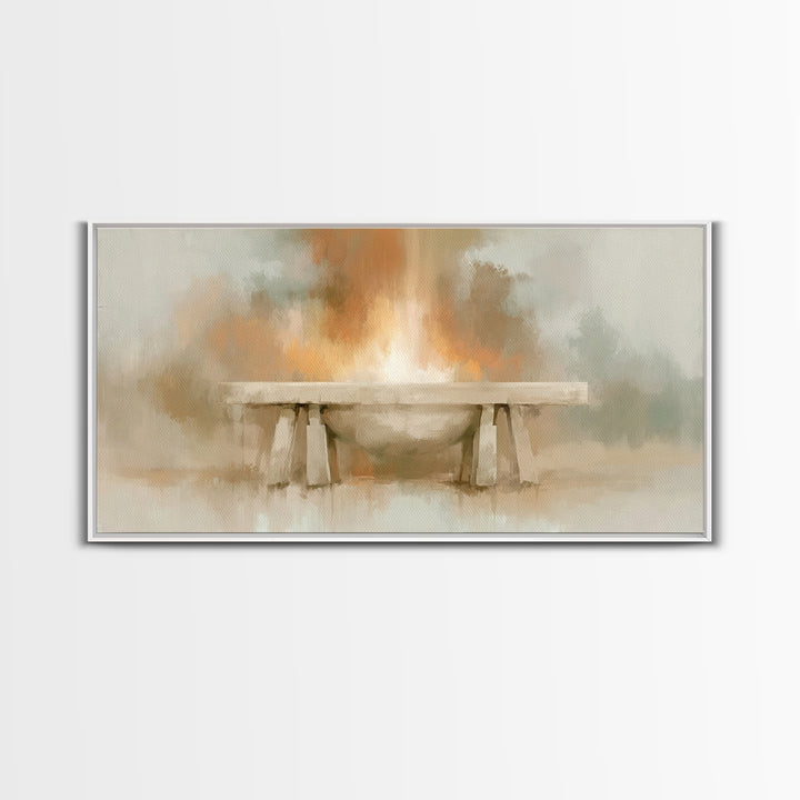 Altar Of Light – Framed Canvas Print – Christian Wall Art – Christian Art Canvas – Christian Decor – Christian Art