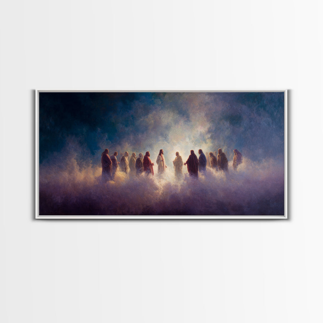 Cloud of Witnesses – Framed Canvas Print – Christian Canvas – Christian Gifts – Christian Art – Christmas Art – Christian Decor – Jesus Art