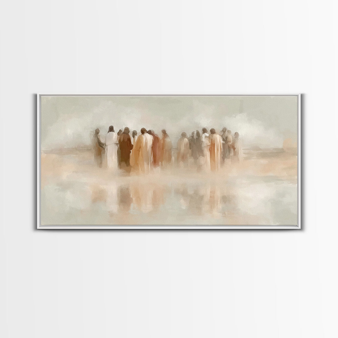 Circle Of Grace – Framed Canvas Print – Christian Art – Christian Wall Art – Jesus Art – Christian Canvas – Christian Gifts