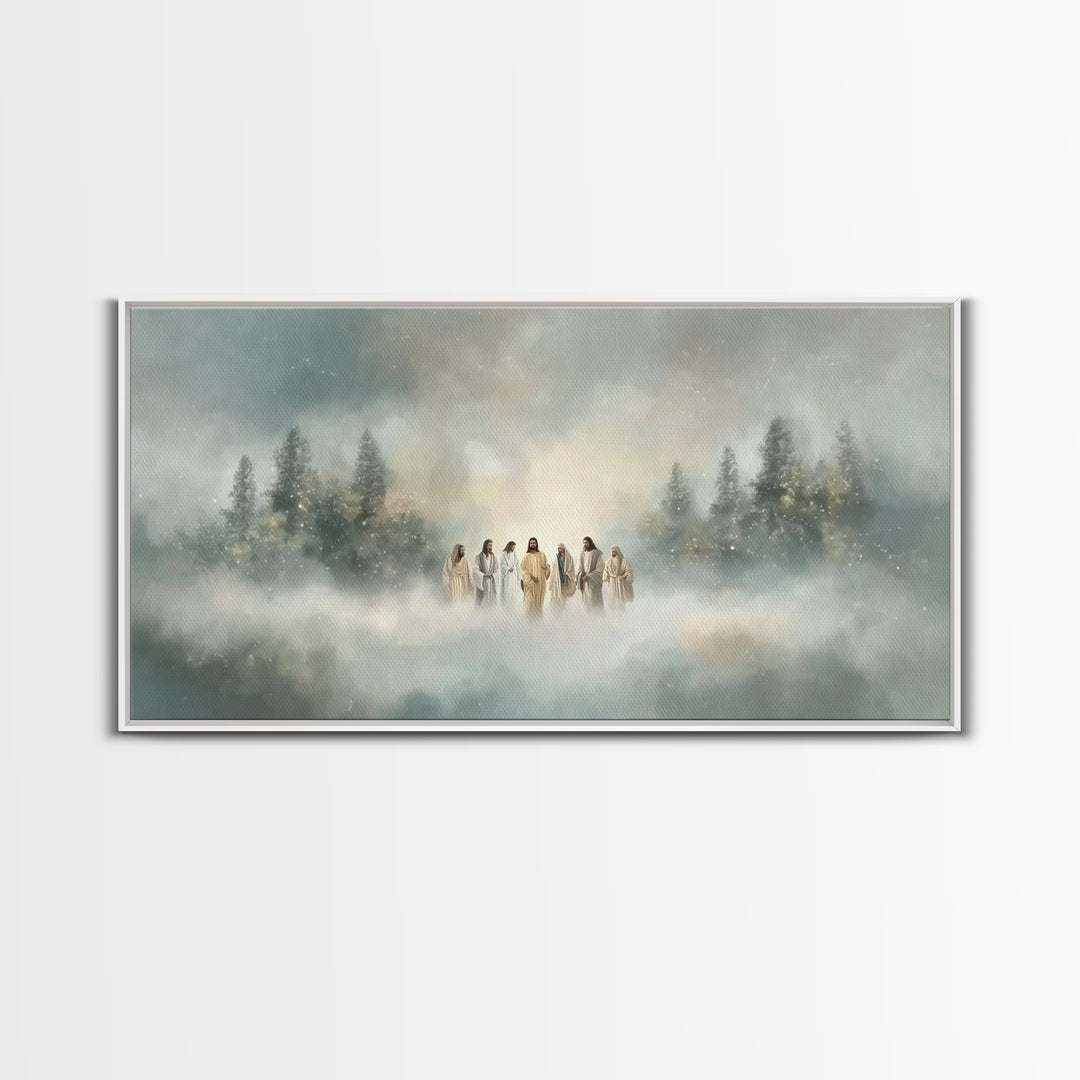 Gathered In Light – Framed Canvas Print – Christian Wall Art – Christian Canvas – Jesus Art – Christian Art – Christian Gift Ideas