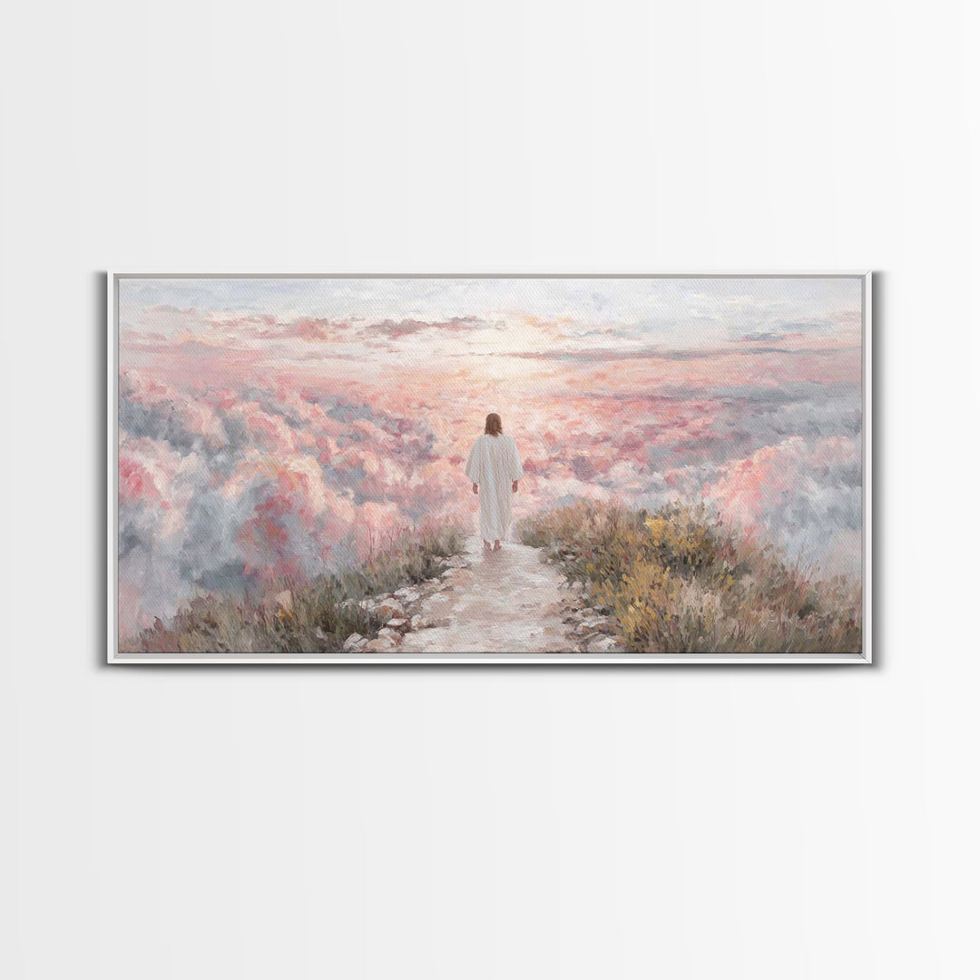Path Of Faith – Framed Canvas Print – Christian Wall Art – Christian Art – Jesus Painting – Christian Art Canvas – Christian Decor