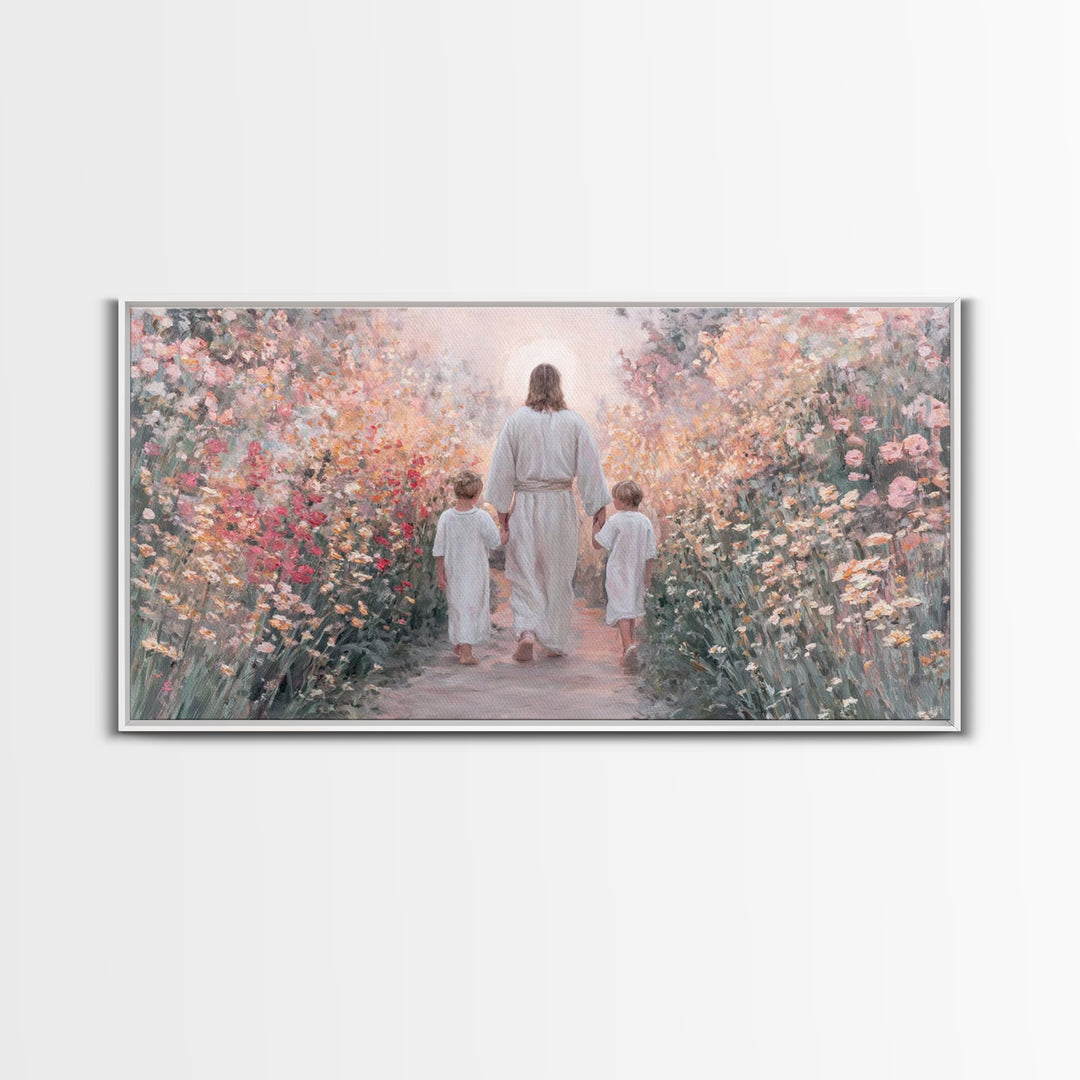 Fields of Mercy | Framed Canvas Print | Christian Art Canvas | Christian Wall Art | Christian Art | Jesus Painting | Christian Decor