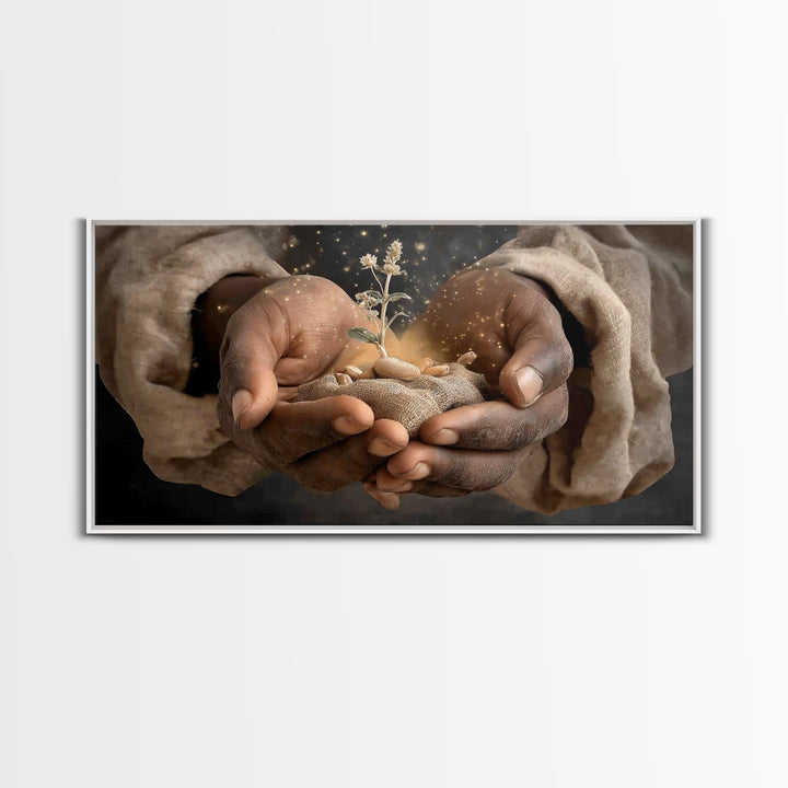 Promise of New Life | Framed Canvas Print | Christian Art Canvas | Christian Gift | Christian Wall Art | Christian Art | Jesus Painting