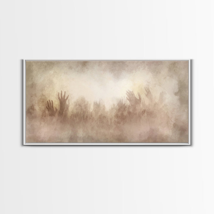 Clouds Of Glory – Framed Canvas Print – Christian Wall Art – Abstract Christian Art – Christian Art Canvas – Christmas Art Prints