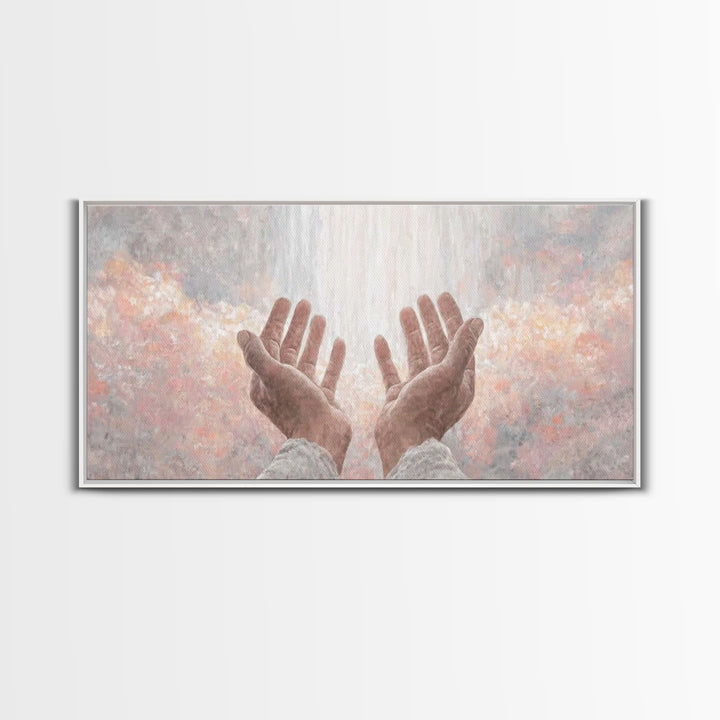 Shining Presence – Framed Canvas Print – Christian Art Canvas – Christian Art Work – Modern Christian Art – Christmas Wall Art