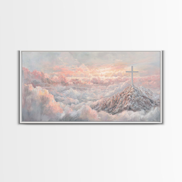 Graceful Offering – Framed Canvas Print – Christian Wall Art – Christian Painting – Christian Art Canvas – Christian Christmas Art