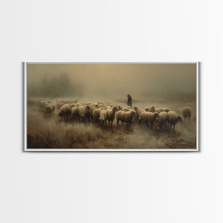Dawn Shepherd – Framed Canvas Print – Christian Painting – Christian Art Canvas – Moody Christian Art – Christian Wall Art – Large Christia