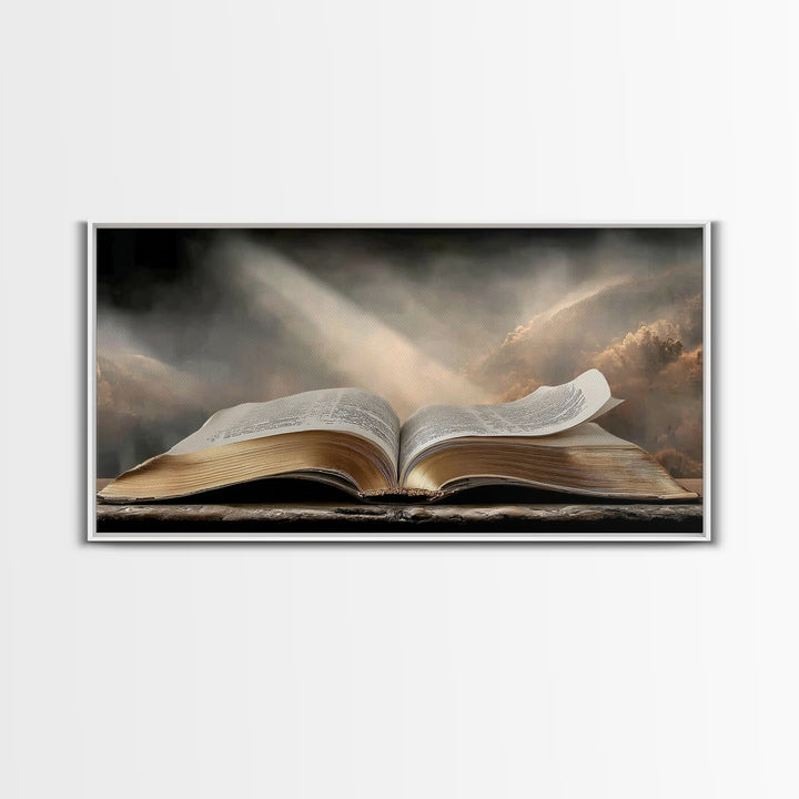 Holy Dawn - Framed Canvas Print - Christian Wall Art - Christian Art Canvas - Jesus Painting - Christian Decor - Modern Christian Art