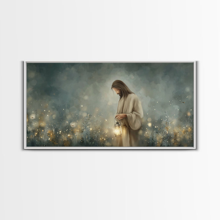 Field Of Wonder | Framed Canvas Print | Christian Art Canvas | Jesus Painting | Christian Wall Art | Christian Decor | Modern Christian Art