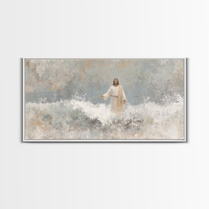 Sacred Light – Framed Canvas Print – Christian Wall Art – Christian Art Canvas – Jesus Painting – Christian Decor – Unique Christian Art
