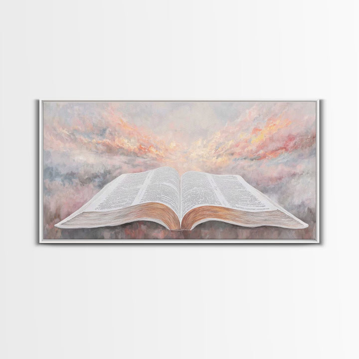 Graceful Word, Framed Canvas Print, Christian Wall Art, Christian Art Canvas, Christian Decor, Subtle Christian Art, Christian Christmas Ar