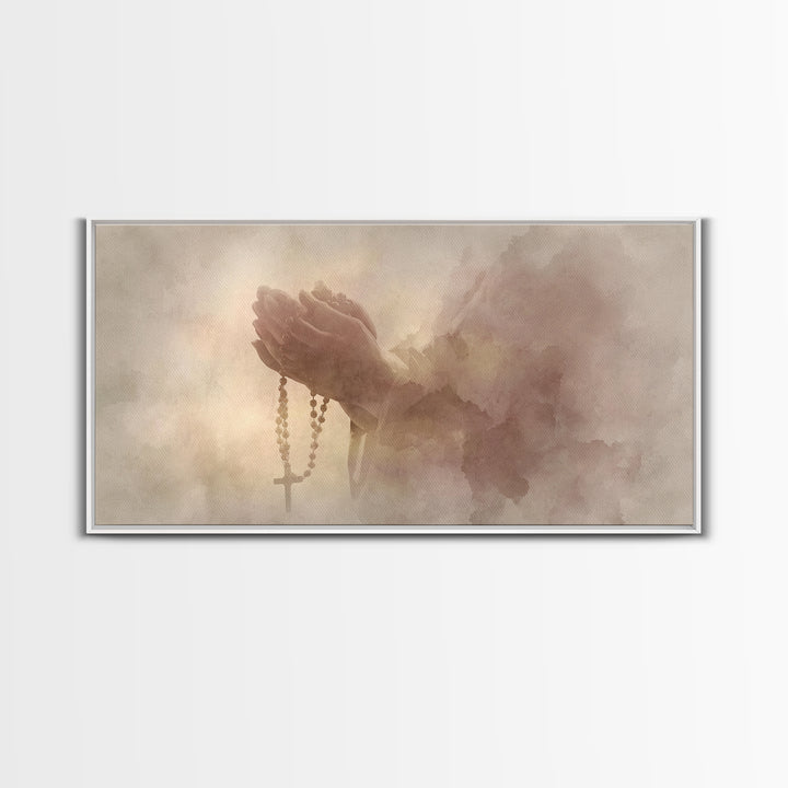 Sacred Reading – Framed Canvas Print – Christian Art Canvas – Christian Wall Art – Christian Christmas Art – Christian Decor – Modern Chris