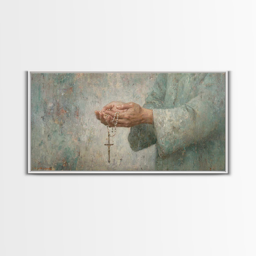 Guiding Prayer – Framed Canvas Print – Christian Wall Art – Christian Art Canvas – Christian Decor – Modern Christian Art – Subtle Christia