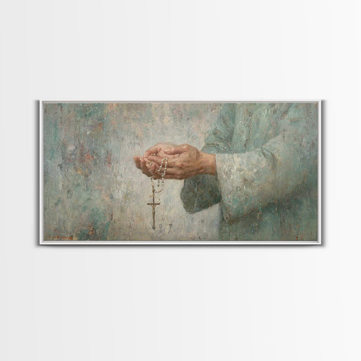 Guiding Prayer – Framed Canvas Print – Christian Wall Art – Christian Art Canvas – Christian Decor – Modern Christian Art – Subtle Christia