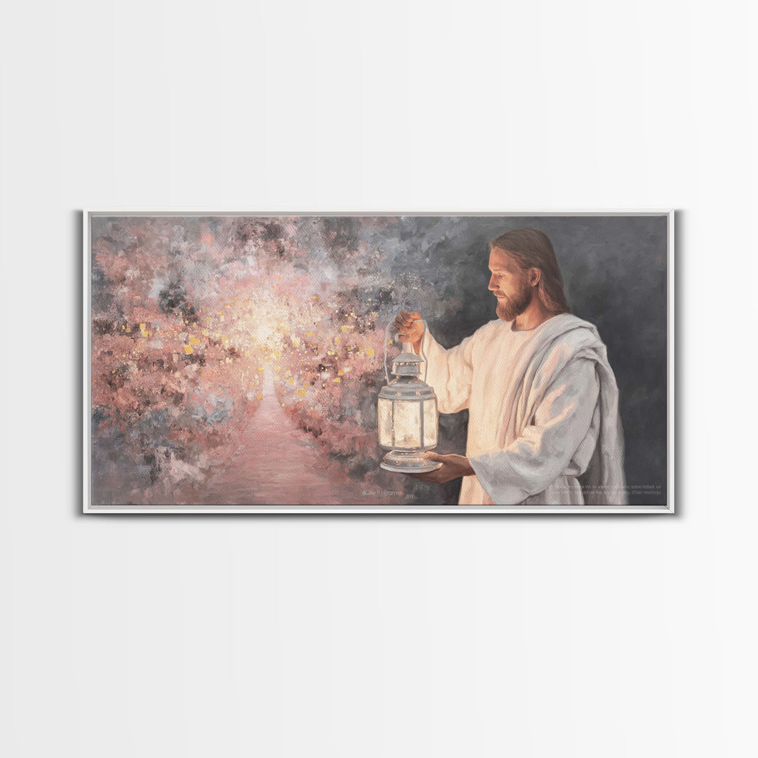 Path of Glory – Framed Canvas Print – Jesus Painting – Christian Wall Art – Christian Art Canvas – Christian Christmas