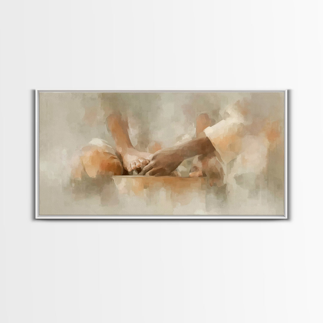 Servant Grace | Framed Canvas Print | Christian Art Canvas | Christian Wall Art | Christian Decor | Christian Art Painting | Modern Christi