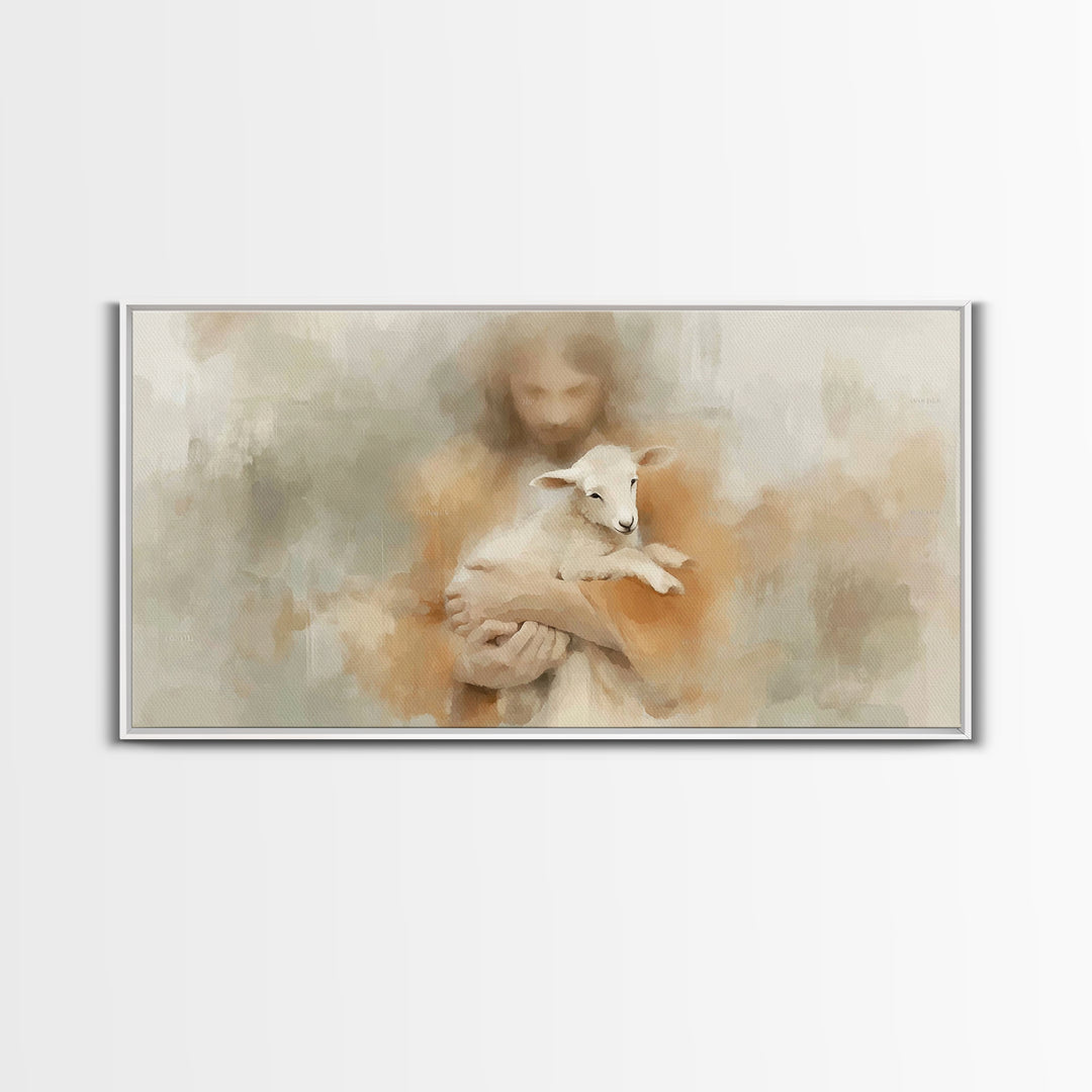 Arms Of Grace – Framed Canvas Print – Christian Art Canvas – Jesus Painting – Subtle Christian Art – Christian Wall Art – Christmas Art Pri