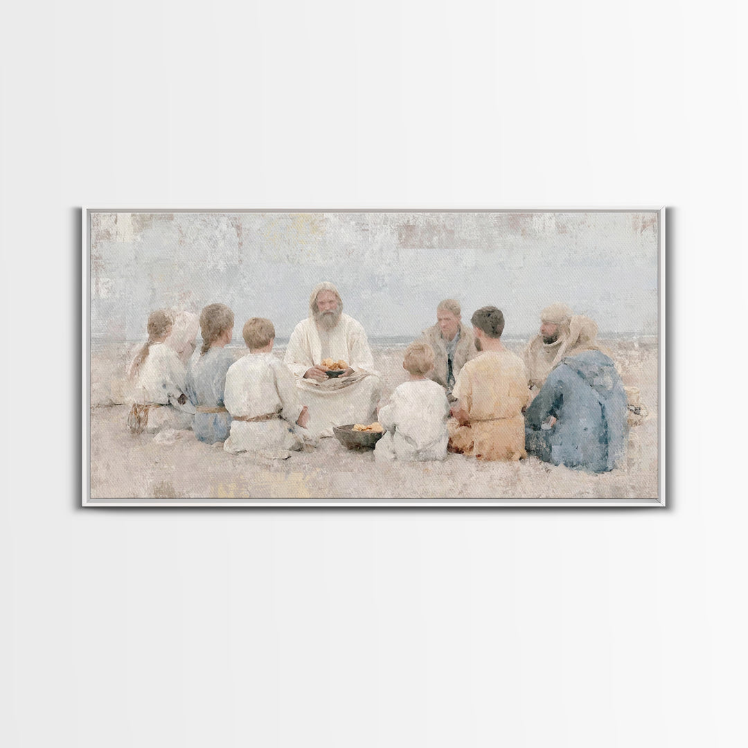 Crown Of Dawn – Framed Canvas Print – Jesus Painting – Christian Wall Art – Large Christian Painting – Christian Art Canvas – Christian Dec