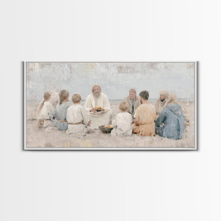 Crown Of Dawn – Framed Canvas Print – Jesus Painting – Christian Wall Art – Large Christian Painting – Christian Art Canvas – Christian Dec