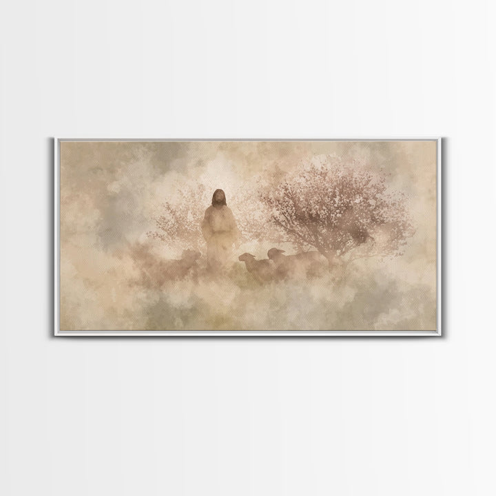 Shepherd Of Eternal Grace – Framed Canvas Print – Christian Wall Art – Jesus Art – Christian Decor – Christmas Art – Christian Gift Ideas