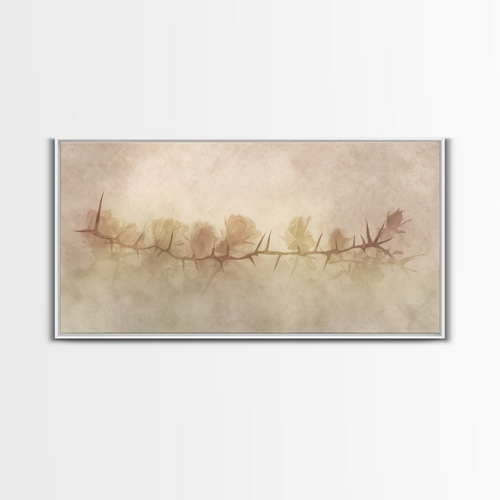 Thorns Of Redemption – Framed Canvas Print – Christian Wall Art – Christian Art Canvas – Abstract Christian Art – Christian Gift Ideas – Ch