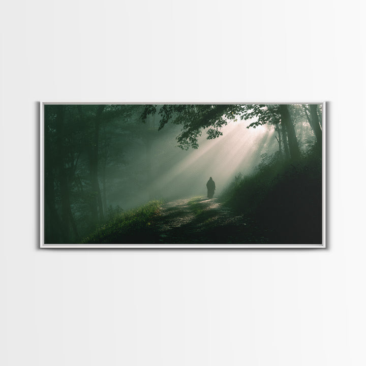 Path Of Mercy – Framed Canvas Print – Christian Art Canvas – Moody Christian Art – Jesus Painting – Christian Wall Art – Christian Gift Ide